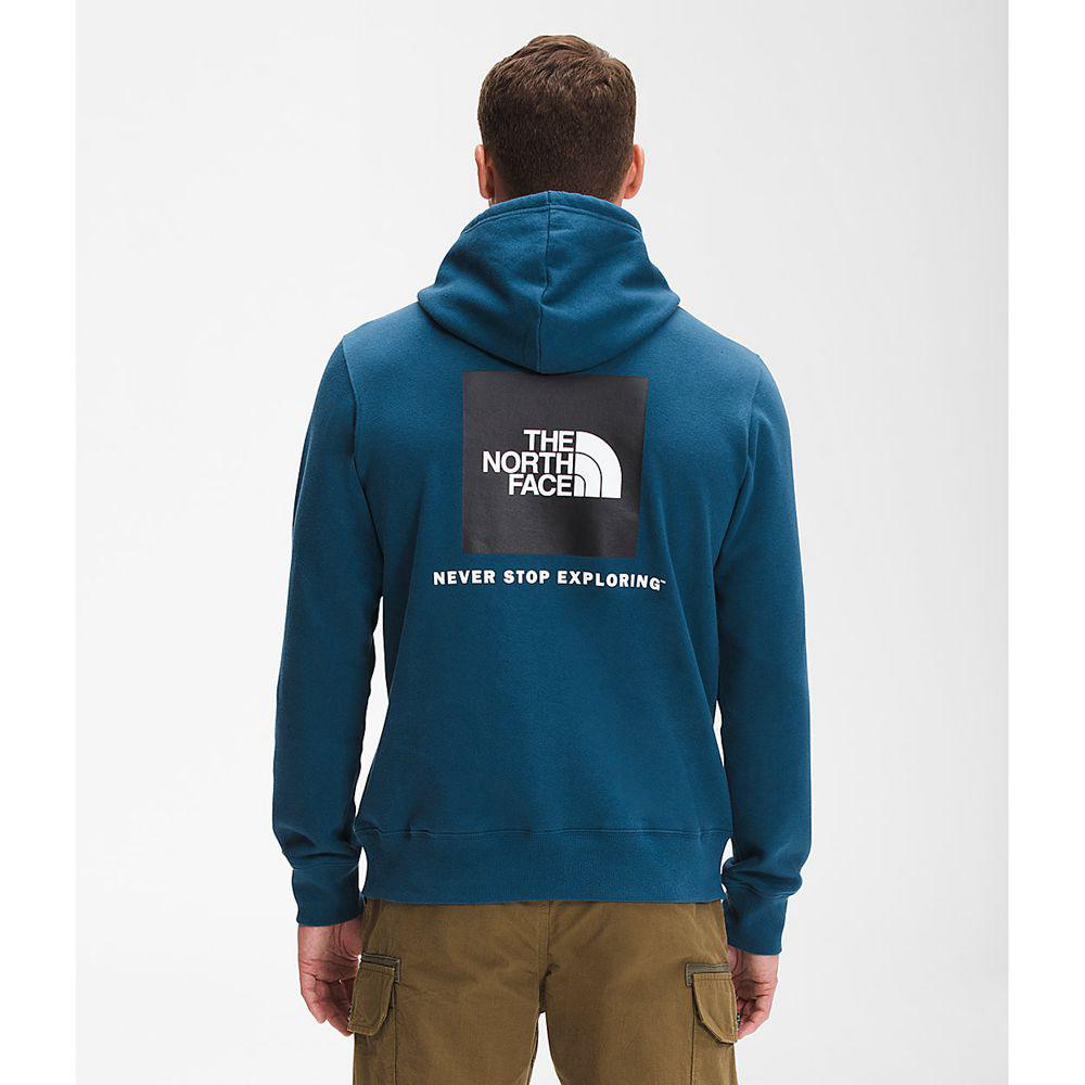 The North Face Box Nse Pullover Ανδρικα Φούτερ Hoodie - Μπλε / Μαυρα (BJLZ50249)